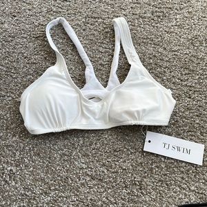 TJ swim white top